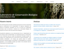 Tablet Screenshot of conservacion.cl